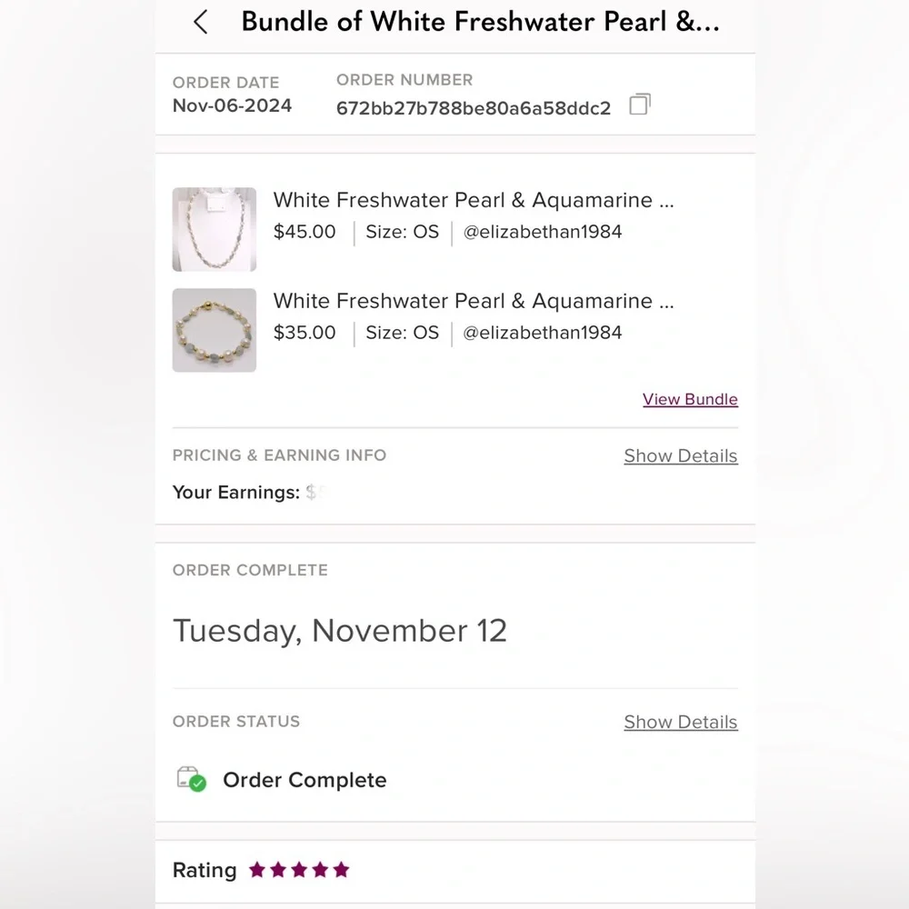 White Freshwater Pearl & Aquamarine Stones 18K GP Necklace & Bracelet Set
